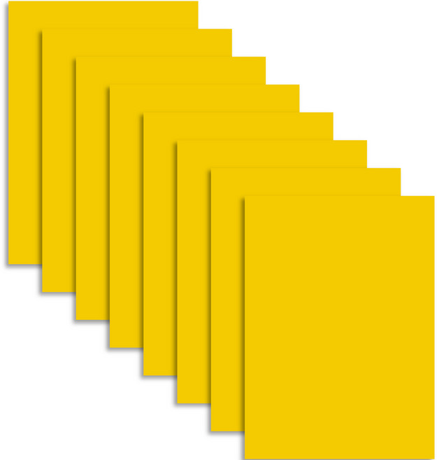 칼라 하드보드지 1T 노랑, 4절, 8개