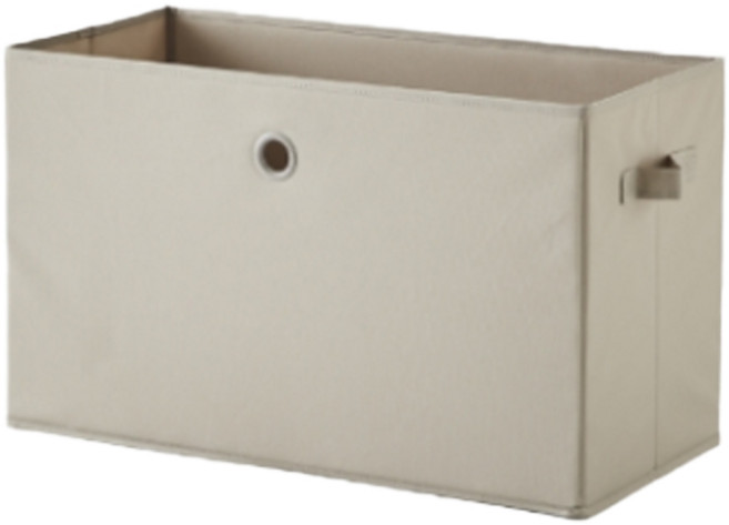 한샘 샘폴리 수납 바스켓 와이드형, 베이지, 1개