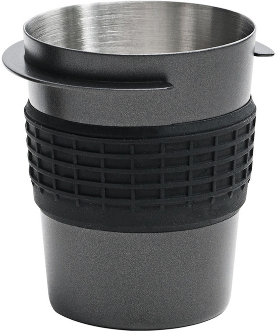 칼딘 안티 슬립 스테인리스 포터필터 도징 컵 54mm, 블랙, 1개