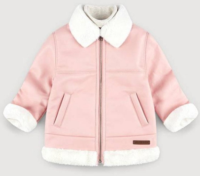 젤리스푼 아동용 스타일 멋진 무스탕 코트