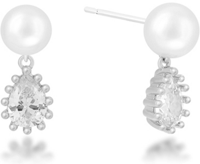 밀튼스텔리 여성용 14K GOLD PIN 실버귀걸이 MSJ-SE14K80006WGWQ