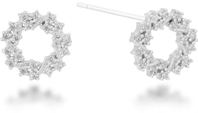 밀튼스텔리 여성용 14K GOLD PIN 실버귀걸이 MSJ-SE14K80010WGWQ