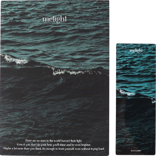 워너디스 미라이트 만년형 다이어리 +책갈피 세트, 04 딥펄 오션, 1세트