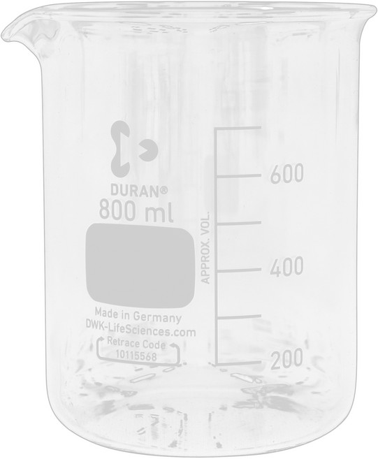 DURAN 유리비커 DU.2110653, 1개, 800ml