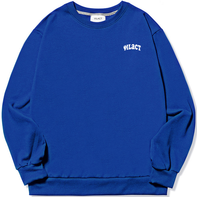 빌락트 남성용 빅사이즈 스웨이 스몰로고 맨투맨 티셔츠