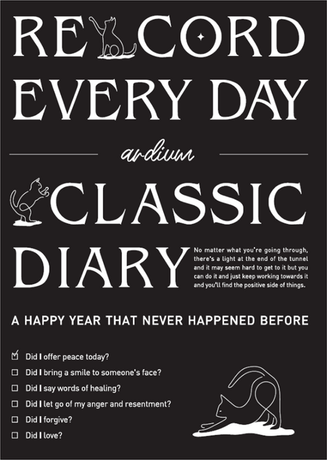 아르디움 클래식 다이어리, 블랙 타이포, 1개