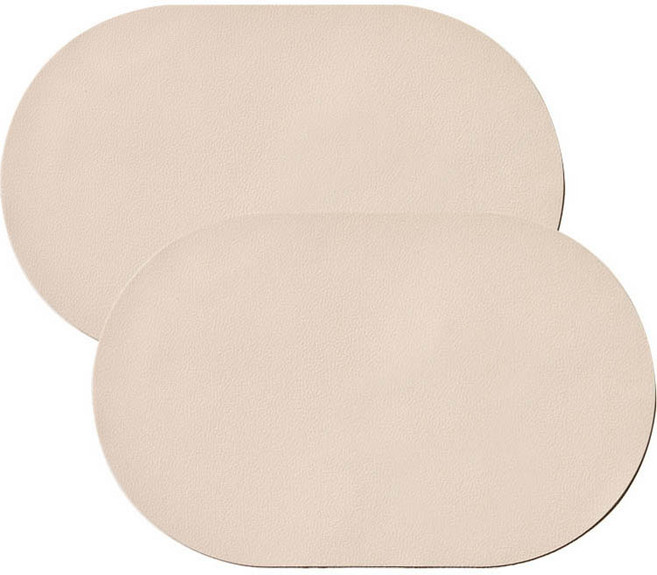 퀴진드마망 실리콘 식탁매트 2p, 크림화이트, M