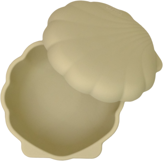 티지엠 국산 실리콘 조가비 흡착 라이스볼, 올리브, 1개