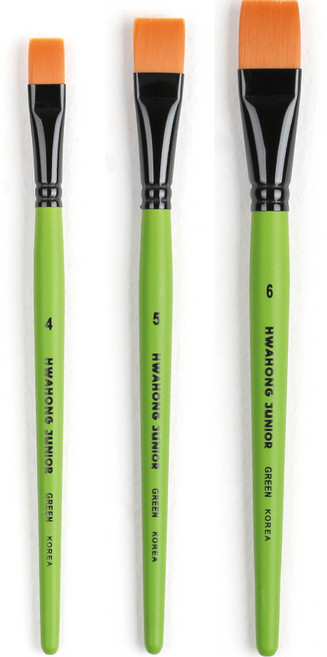 화홍 주니어 붓 그린 3종 세트, 4호, 5호, 6호, 1세트