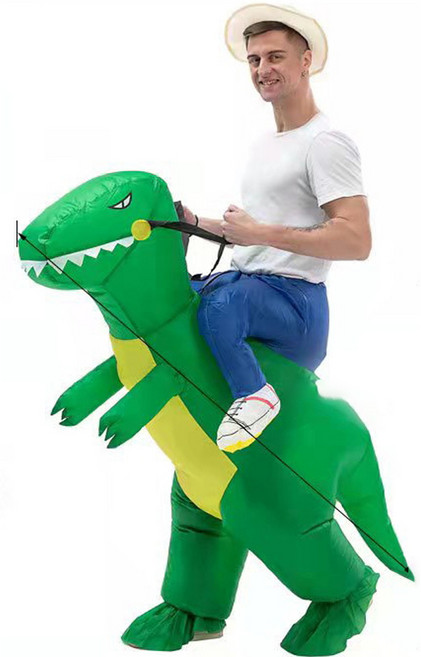 PARTY COSTUME 成人大尺碼充氣坐姿恐龍服裝 HR802