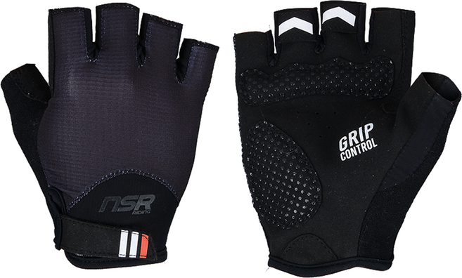 NSR 클럽 기어 반장갑 양손 세트, 블랙