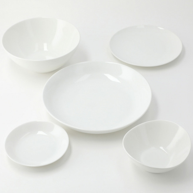 NITORI 宜得利家居 餐具組 5入, 餐具5種, 白色