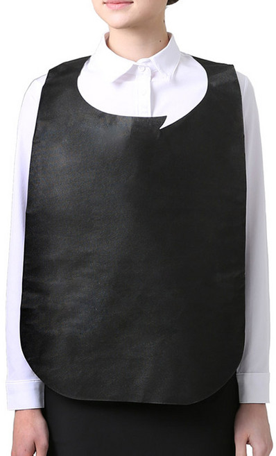 웰프런 일회용 부직포 위생 앞치마, 블랙, 500개