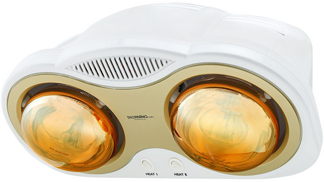 대웅모닝컴 순간난방 욕실난방기 2구, DWH-H4747F