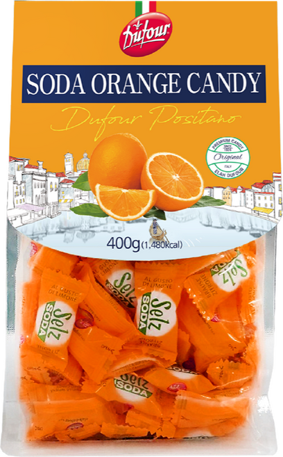 듀포 포지타노 소다오렌지캔디, 400g, 1개