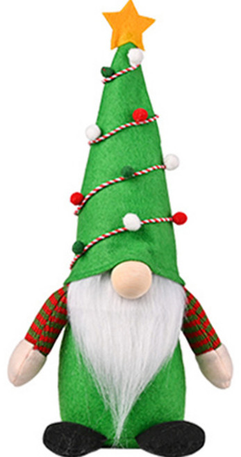 긴 트리 루돌프 모자를 쓴 얼굴 없는 산타 크리스마스 대형장식 모음, 트리그린, 1개
