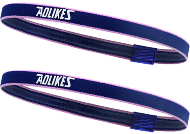 AOLIKES 이그니스 패션 스포츠 헤어밴드, 보라, 2개