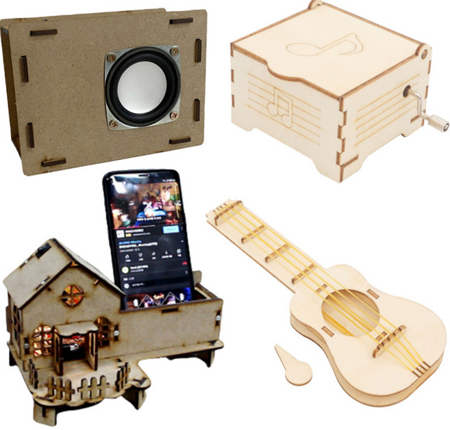 티처스 Steam 소리와 음악 과학실험키트 4종 세트, 1세트