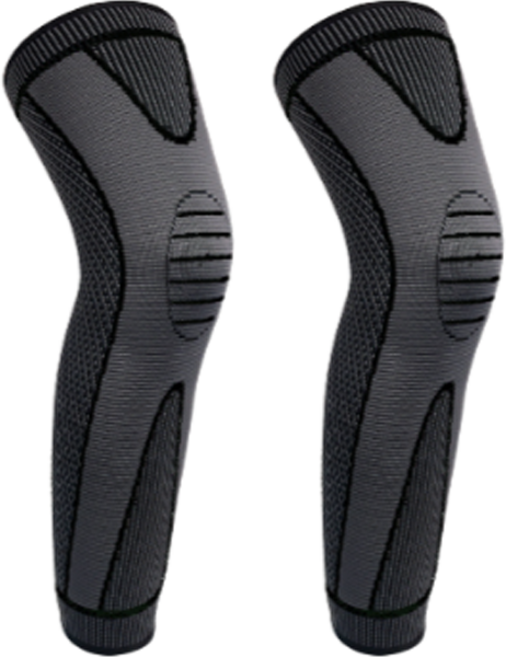 심플라인 짱짱 롱 무릎보호대 블랙, 2개