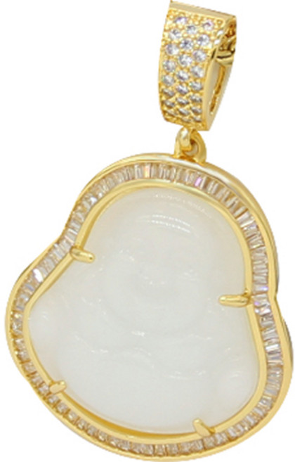 Ando 彌勒佛吊墜, 1個, 白色