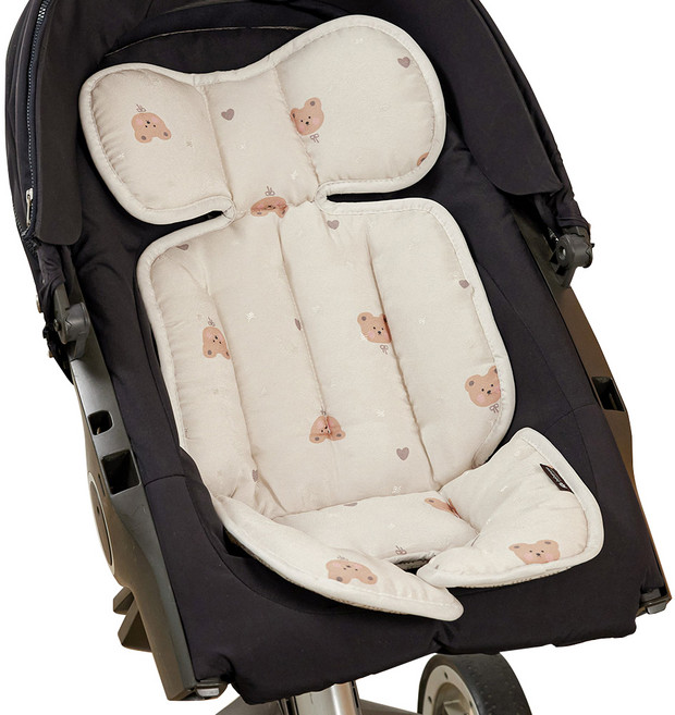 베베누보 유아용 아이스 인견 유모차 쿨시트, 미니베어, 1개