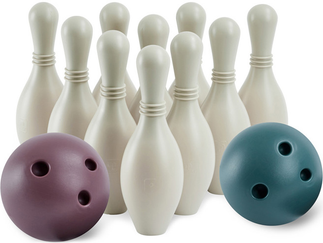 에듀플레이 헤이즐 프리미엄 볼링놀이 세트, 베이지 + 플럼레드 + 포레스트그린, 1세트