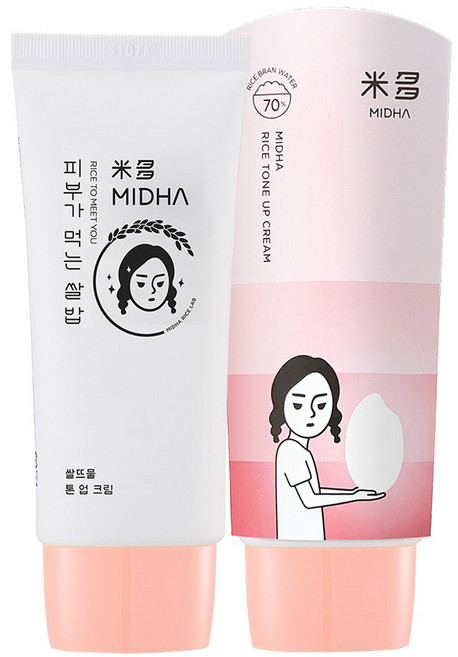 미다 쌀뜨물 톤업 크림, 화이트, 50ml, 1개