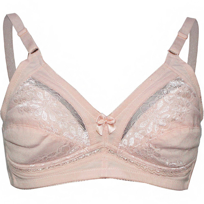 러블리온 쟈가드 통기성 모달 플라워 매쉬 부직포 노와이어 브라 GA1