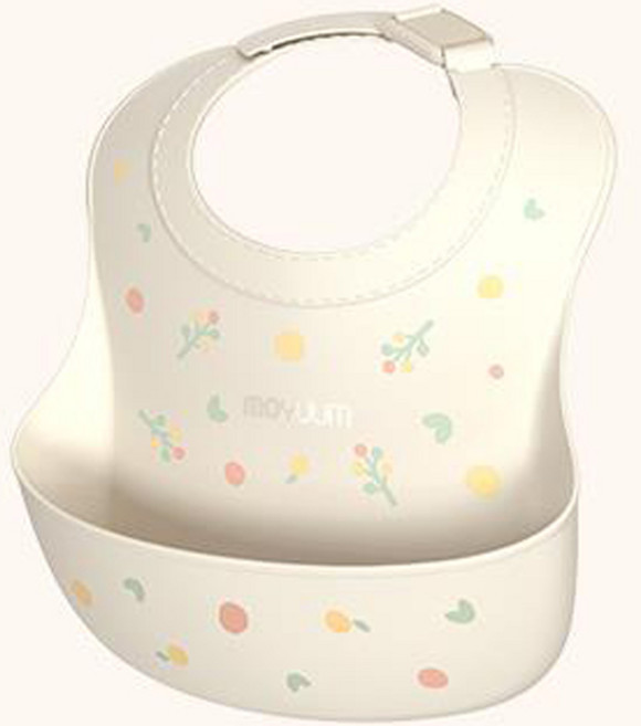 모윰 실리콘 이유식 턱받이, 스윗베리, 1개입, 1개