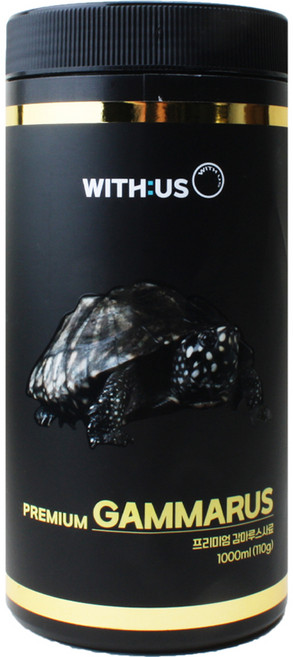 위더스 프리미엄 감마루스 거북이 사료, 110g, 1개