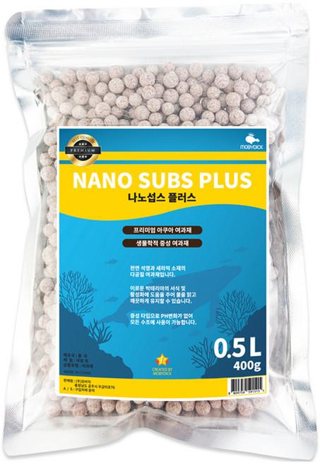 모비딕 나노섭스 플러스 다공질 여과재 0.5L, 1개