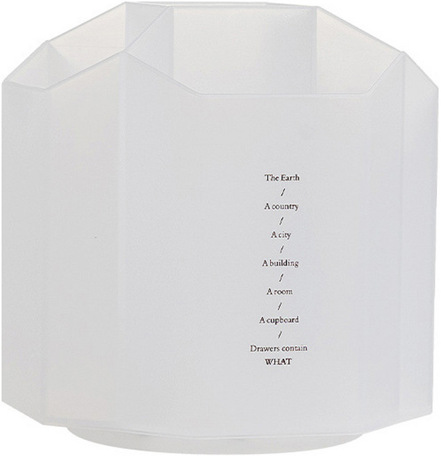 심플리앤 크리에이티브 다용도 360도 회전 연필꽂이, 반투명, 1개