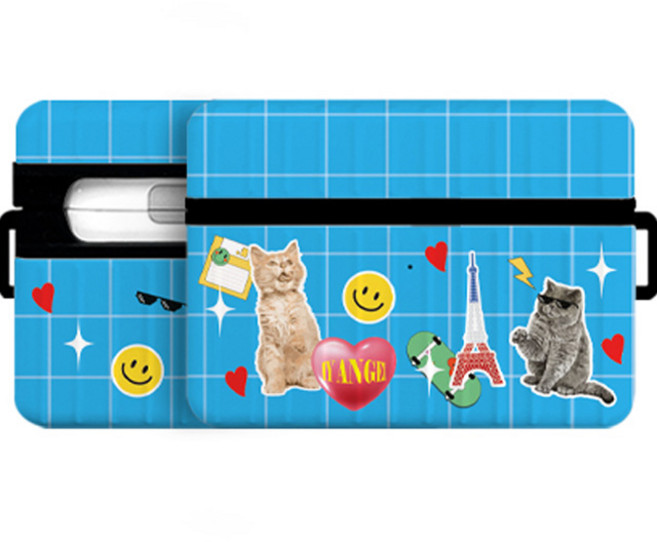 바니몽 스티커 에어팟 프로 아머 캐리어 케이스, 키치캣