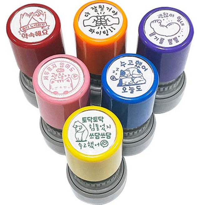 애플 응원스탬프, 1세트, 6종