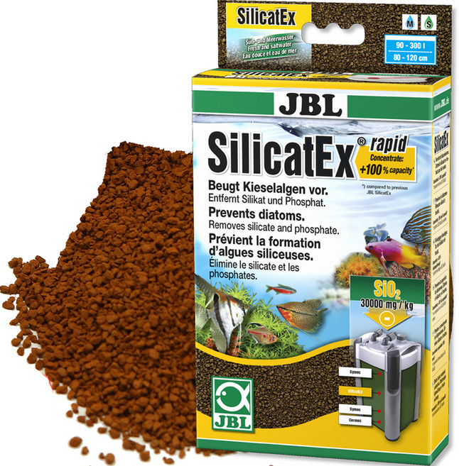 JBL 시리켓 EX 레피드 여과재 황갈색 이끼 방지, 1개