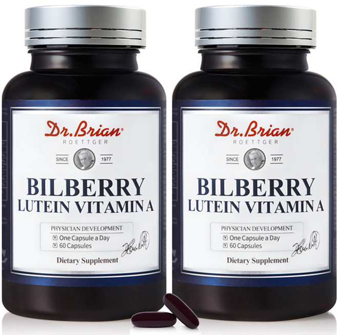 닥터브라이언 빌베리 루테인 비타민A 60g, 60정, 2개