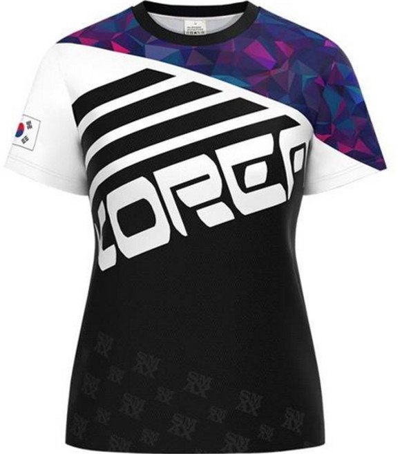 Smax 韓國女款 Grand Shoulder Fit Cool 材質羽毛球 T 卹 SMAX-04