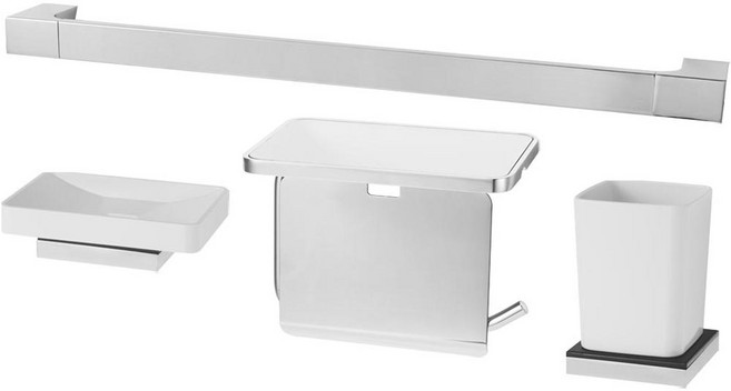 두진 바스 욕실 악세사리 4품 세트 DA-7000, 1세트, 혼합색상