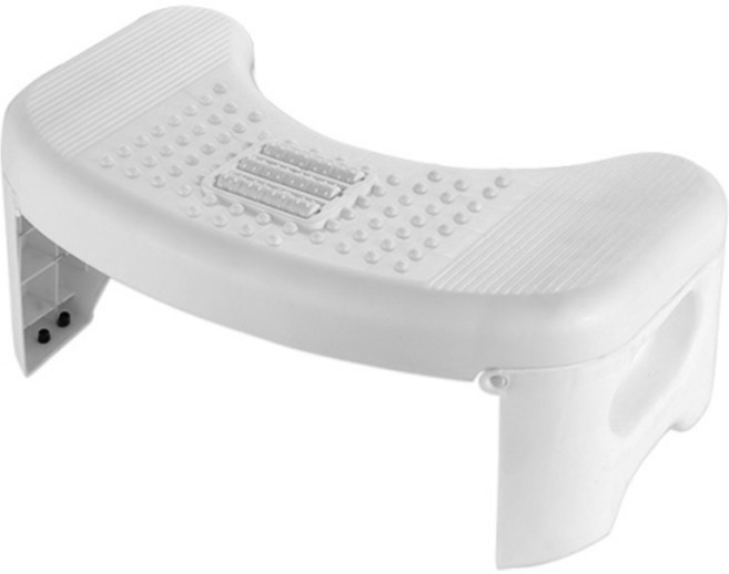 더자카 미끄럼 방지 접이식 변기발판, 화이트