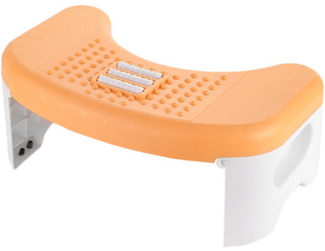 더자카 미끄럼 방지 접이식 변기발판, 옐로