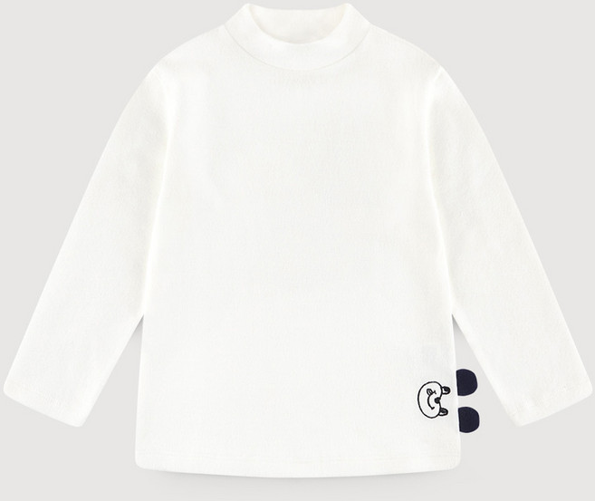 밀크마일 아동용 빼꼬미 베어 반폴라 티셔츠