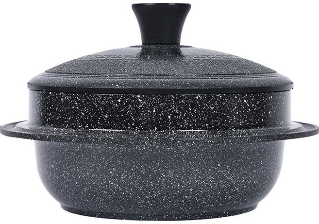 퀸센스 IH 인덕션 전통 가마솥 뚝배기, 18cm, 블랙, 1개