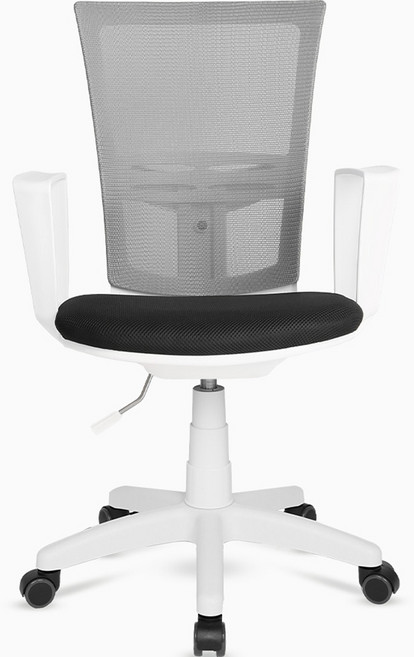 체어포커스 바른자세 메쉬 WH 의자 기본형 M100, 그레이(메쉬) + 화이트(바디)