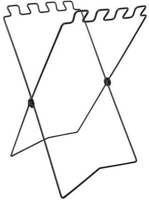 쏘앤영 캠핑용 접이식 금속 쓰레기 봉투 거치대, 블랙, 1개