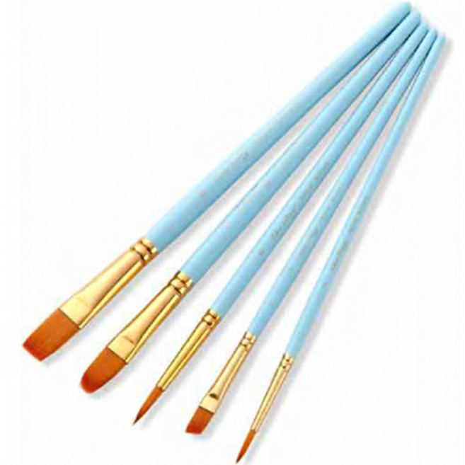 다사바바 멀티 유화붓 5종세트 블루, 1세트, 12호, 10호, 6호, 4호, 2호
