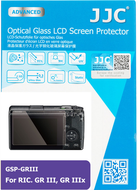 JJC 리코 GR3X / GR3 9H 카메라 강화유리 액정보호필름, GSP-GR3, 1세트