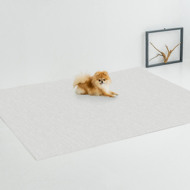 디팡 강아지 펫플레이매트 러그타입, 시크그레이, 1개