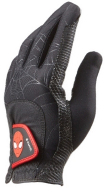 볼빅 여성용 마블 스파이더맨 라이크라 골프장갑 왼손용, 블랙, 1개