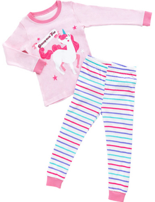 올로미미 아동용 유니콘 드림 30수 후라이스 실내복 세트