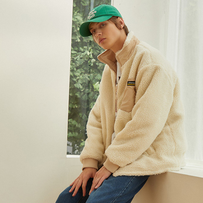 어반에이지 남녀공용 리버시블 플리스 자켓